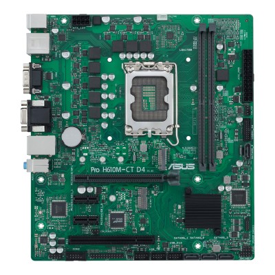 Asus PRO H610M-C D4-CSM, Intel LGA1700, PCI Express, MicroATX, 2xDDR4, M.2 + SATA3, VGA/DVI/HDMI/DP, USB 3.2, COM-port, GigaLAN#2