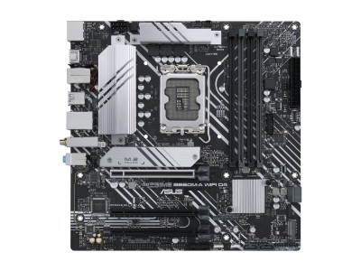 Asus PRIME B660M-A WIFI D4, Intel LGA1700, PCI Express, MicroATX, 4xDDR4, 2xM.2 + SATA3, 2xHDMI/DP, USB-C (front), GigaLAN, WiFi 6, Bluetooth, Aura Sync RGB#2