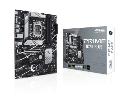 Asus Prime B760-PLUS, Intel LGA1700, 2xPCI Express, ATX, 4xDDR5, 3xM.2 + SATA3 RAID, VGA/HDMI/DP, USB-C, 2.5Gbe LAN, Aura Sync RGB