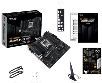 Asus TUF GAMING A620M-PLUS (WI-FI), AMD AM5, MicroATX, 4xDDR5, PCI Express, 2xM.2 + SATA3 RAID, HDMI/2xDP, USB-C, 2.5GbE LAN, WiFi 6, Bluetooth 5.3, Aura Sync RGB#5