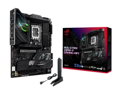 Asus ROG STRIX Z890-F GAMING WIFI, Intel LGA1851, ATX, 2xPCI Express, 4xDDR5, 5xM.2 + SATA3 RAID, HDMI/DP/2xTB4, USB-C, 2.5Gbe LAN, WiFi 7, Bluetooth 5.4, Aura Sync RGB