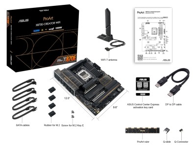 Asus ProArt X870E-CREATOR WIFI, AMD Socket AM5, ATX, 4xDDR5, 4xPCI Express, 4xM.2 + SATA3 RAID, HDMI/2xUSB4, 10GbE+2.5GbE LAN, WiFi 7, Bluetooth 5.4, Aura Sync RGB#4