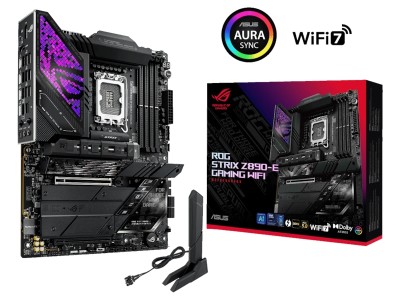 Asus ROG STRIX Z890-E GAMING WIFI II, Intel LGA1851, ATX, 2xPCI Express, 4xDDR5, 7xM.2 + SATA3 RAID, HDMI/DP/2xTB4, USB-C, 5Gbe LAN, WiFi 7, Bluetooth 5.4, Aura Sync RGB