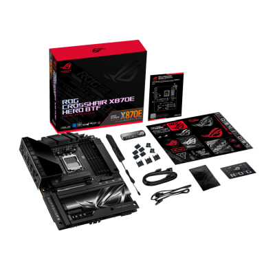 Asus ROG Crosshair X870E Hero BTF Edition, AMD Socket AM5, ATX, 4xDDR5, 3xPCI Express, 5xM.2 + SATA3 RAID, HDMI/2xUSB4, ROG SupremeFX 7.1 audio, 5GbE+2.5GbE LAN, WiFi 7, Bluetooth 5.4, Aura Sync RGB#4