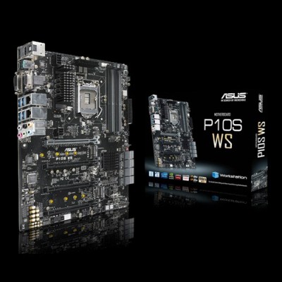 Asus P10S WS, Intel LGA1151, C236, 4xPCI Express, SLI, ATX, DDR4, M.2 + SATA3 RAID, VGA/DVI/HDMI/DP, USB 3.0, 7.1 audio, GigaLAN