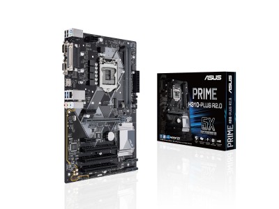 Asus PRIME H310-PLUS R2.0, Intel LGA1151, H310, PCI Express, ATX, 2xDDR4, M.2 + SATA3, VGA/HDMI, USB 3.2, 7.1 audio, GigaLAN#1