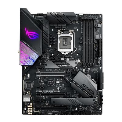 Asus ROG STRIX Z390-E Gaming, Intel LGA1151, Z390, 3xPCI Express, SLI/CrossFireX, ATX, DDR4, 2xM.2 + SATA3 RAID, DVI/HDMI/DP, USB-C, SupremeFX 7.1 audio, GigaLAN, WiFi, Aura Sync#2
