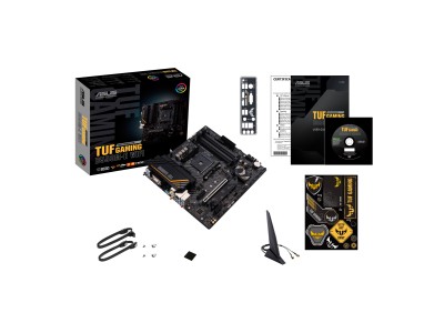 Asus TUF GAMING B550M-E WIFI, AMD Socket AM4, B550, MicroATX, 4xDDR4, PCI Express, 2xM.2 + SATA3 RAID, VGA/HDMI/DP, 7.1-ljud, USB-C, GigaLAN, WiFi 6, Bluetooth, Aura Sync RGB#4