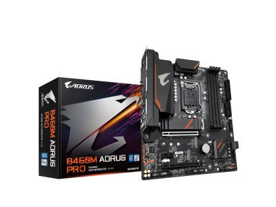 Gigabyte B460M AORUS PRO, Intel LGA1200, B460, 2xPCI Express, MicroATX, 4xDDR4, M.2 + SATA3 RAID, VGA/DVI/HDMI, USB-C, 7.1 audio, GigaLAN, RGB Fusion 2.0#1