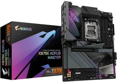 Gigabyte X870E AORUS MASTER, AMD AM5, 3xPCI Express, ATX, 4xDDR5, 3xM.2 + SATA3 RAID, HDMI, 2xUSB-C/DP, 5Gbe LAN, WiFi 7, Bluetooth 5.3, RGB Fusion