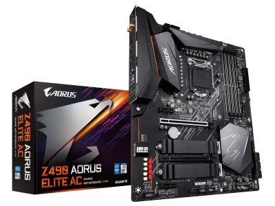Gigabyte Z490 AORUS ELITE AC, Intel LGA1200, Z490, 2xPCI Express, CrossFireX, ATX, 4xDDR4, 2xM.2 + SATA3 RAID, HDMI, USB-C, 7.1 audio, 2.5GbE LAN, WiFi 5, Bluetooth, RGB Fusion 2.0#1