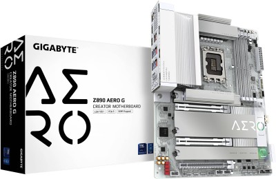 Gigabyte Z890 AERO G, Intel LGA1851, ATX, 2xPCI Express, 4xDDR5, 5xM.2 + SATA3 RAID, HDMI/TB4/USB-C, 2x2.5GbE LAN, WiFi 7, Bluetooth 5.4, RGB Fusion