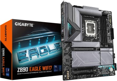 Gigabyte Z890 EAGLE WIFI7, Intel LGA1851, ATX, 3xPCI Express, 4xDDR5, 4xM.2 + SATA3 RAID, DP/USB-C, 2.5GbE LAN, WiFi 7, Bluetooth 5.4, RGB Fusion