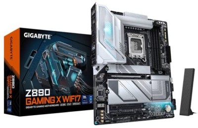 Gigabyte Z890 GAMING X WIFI7, Intel LGA1851, ATX, 3xPCI Express, 4xDDR5, 4xM.2 + SATA3 RAID, DP/USB4, USB-C, 2.5Gbe LAN, WiFi 7, Bluetooth 5.4, RGB Fusion