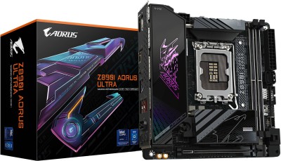 Gigabyte Z890I AORUS ULTRA, Intel LGA1851, Mini-ITX, 2xDDR5, 2xM.2 + SATA3 RAID, HDMI/DP/TB4, USB-C, 2.5Gbe LAN, WiFi 7, Bluetooth 5.4, RGB Fusion