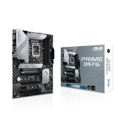Asus PRIME Z690-P, Intel LGA1700, ATX, 2xPCI Express, 4xDDR5, 3xM.2 + SATA3 RAID, HDMI/DP, USB-C, 2.5Gbe LAN, Aura Sync RGB#1