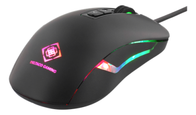 Deltaco GAMING optisk mus, 2000 dpi, 7 knappar, RGB LED, USB - Svart#2