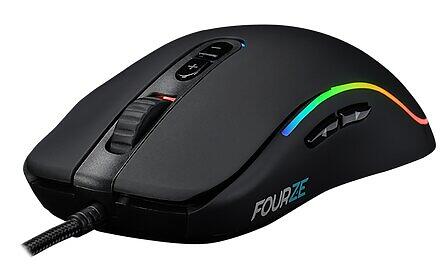 Fourze GM700 Gaming Mouse, 14400 dpi, RGB  - Svart