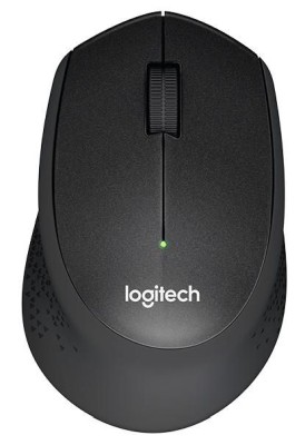 Logitech M330 Silent Plus, USB nano-adapter, 1000 dpi - Svart