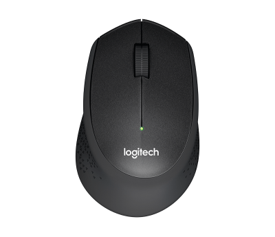 Logitech M330 Silent Plus, USB nano-adapter, 1000 dpi - Svart