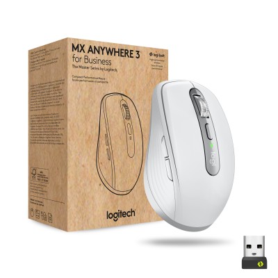 Logitech MX Anywhere 3, 4000 dpi, RF/Bluetooth - Pale Grey#2