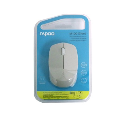RAPOO M100 Silent Multi-Mode Optisk, RF/Bluetooth - Ljusgrå#2