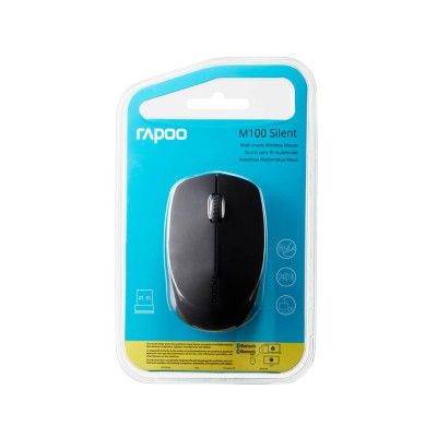 RAPOO M100 Silent Multi-Mode Optisk, RF/Bluetooth - Mörkgrå#2