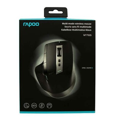 RAPOO MT750S Multi-Mode Optisk, RF/Bluetooth - Svart#2