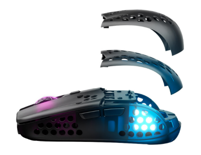 Xtrfy MZ1W RGB Wireless Black, 19000 dpi - Svart/Transparent#5