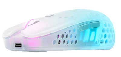 Xtrfy MZ1W RGB Wireless White, 19000 dpi - Vit/Transparent#2