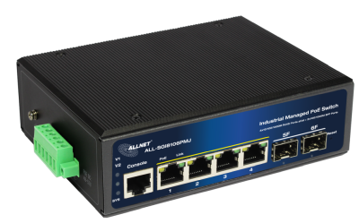 ALLNET ALL-SGI8106PMJ, 4xPoE+ GbE, 2xSFP, fläktlös, DIN-skena, 120W PoE, Smart Layer2+#2