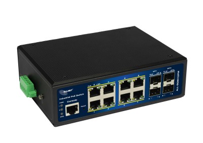 ALLNET ALL-SGI8112PMJ, 8xPoE GbE, 4xSFP, fläktlös, DIN-skena, 240W PoE, Smart Layer2+#2