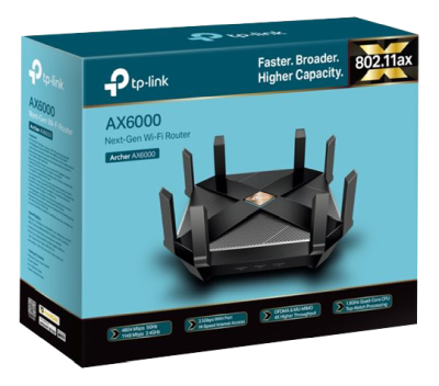 Trådlös router TP-Link Archer AX6000 Wireless AX6000, WiFi 6, 8-port switch, OneMesh, USB-C#2