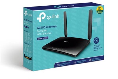 Trådlös 4G-router TP-Link Archer MR200, Wireless AC750 Dual Band, SIM-kort - Svart#3