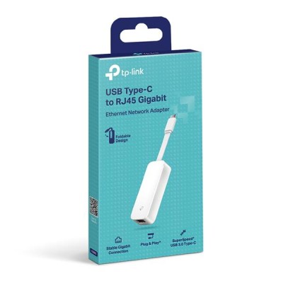 Nätverksadapter TP-Link UE300C, USB-C till Gigabit, 1xRJ45 - Vit#4