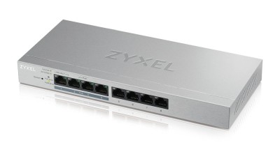 ZyXEL GS1200-8HPv2, 8-Port Gigabit, 4xPoE+ 802.3at, 60W, Web Managed, fläktlös