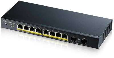 ZyXEL GS1900-10HP, 8-port Gigabit 77W PoE, 2 SFP, Smart Managed Switch#1