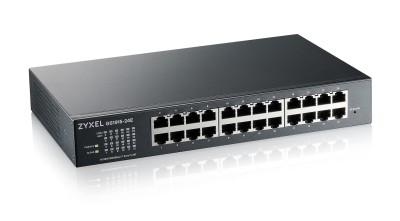 Zyxel GS1915-24E, 24-Port Gigabit, rackmonterbar, fläktlös, Standalone/Nebula