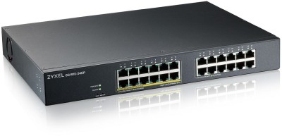 Zyxel GS1915-24EP, 24-port Gigabit varav 12xPoE+ 802.3at, 130W, VLAN, Nebula