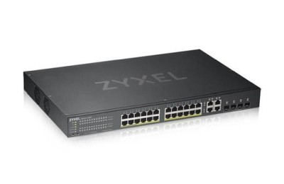 Zyxel GS1920-24HPv2, 28-port Gigabit, 24xPoE+, 4xSFP, 802.3at, 375W, Standalone/Nebula#1