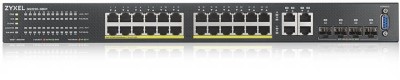 Zyxel GS2220-28HP, 24-Port Gigabit 375W PoE, 4x1GbE RJ45/SFP, Standalone/Nebula#2