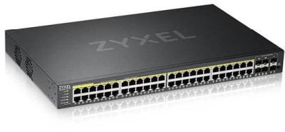 Zyxel GS2220-50HP, 44-Port Gigabit 375W PoE, 4x1GbE RJ45/SFP, 2x1GbE SFP, Standalone/Nebula