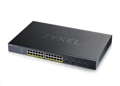 ZyXEL XGS1935-28HP, 24-port GigaLAN PoE 375W + 4x10GbE SFP+, L3 Smart Managed Switch, NebulaFlex#1