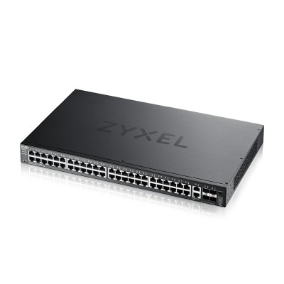 Zyxel XGS2220-54, 48-Port Gigabit RJ45, 2x10Gbe RJ45, 4x10Gbe SFP+, Layer 3, 1 år Nebula Pro