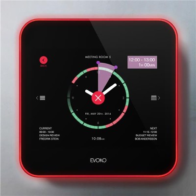 Rumsbokare Evoko Liso Room Manager, 8" display, LAN/WiFi, PoE+, inkl. väggfäste#2