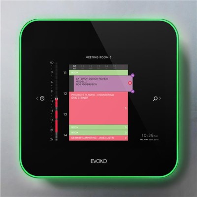 Rumsbokare Evoko Liso Room Manager, 8" display, LAN/WiFi, PoE+, inkl. väggfäste#4