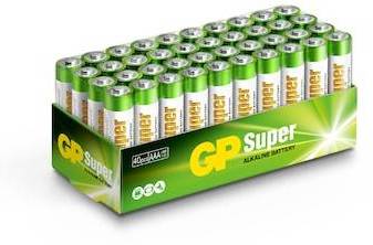 Batteri GP Super Alkaline AAA, 1,5V, LR03, 40-pack