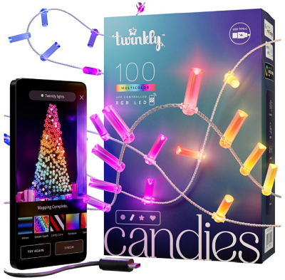 Twinkly Candies Candle 100 LED RGB 6m, inomhusbruk, BT/Wifi#2