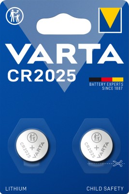 Batteri Varta Litium CR2025, 3V, 2-pack