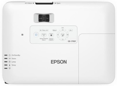 Epson EB-1795F, 3200 ANSI lumen, 1920x1080 Full HD, 10000:1, 30dB, 2xHDMI, inbyggd högtalare (mono), WiFi#4